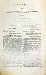 CARTA DO SENHOR… Dirigida Aos Redactores do jornal – Nação.